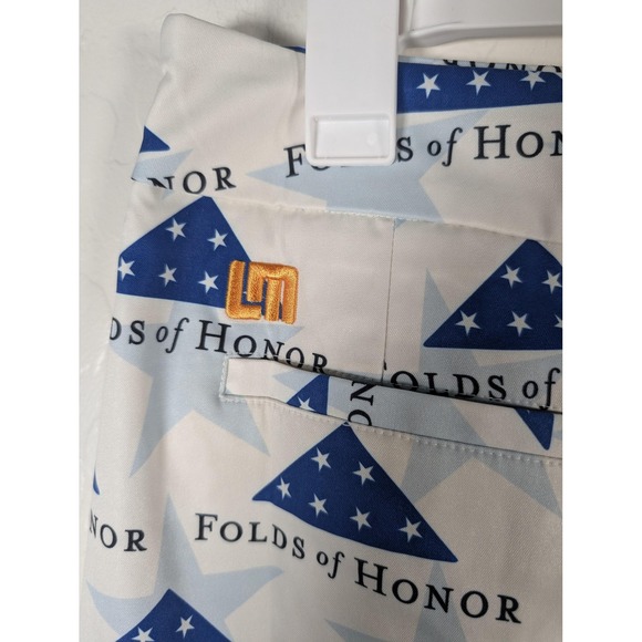 Loudmouth Skort Womens 6 White Blue Folds Of Honor Golf Skirt Shorts Patriotic - Picture 6 of 12